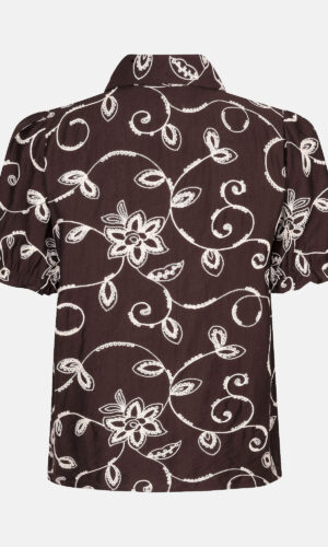 Alternative view of Blouse Leila | Brown