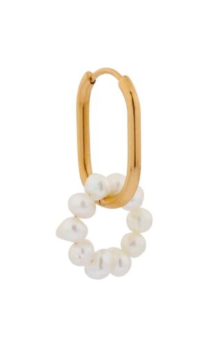 Oval Pearl Gold