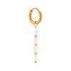 Colorful Pearl Hoops Gold
