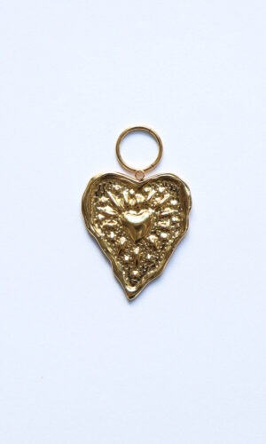 Charm Bold Heart Gold