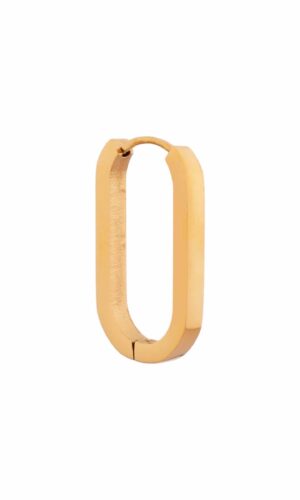 Oval Hoops Gold