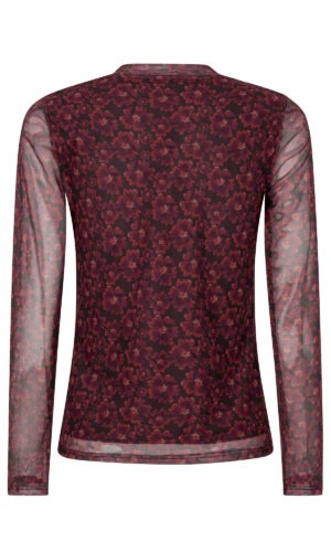 Alternative view of Top Willemijn | Burgundy