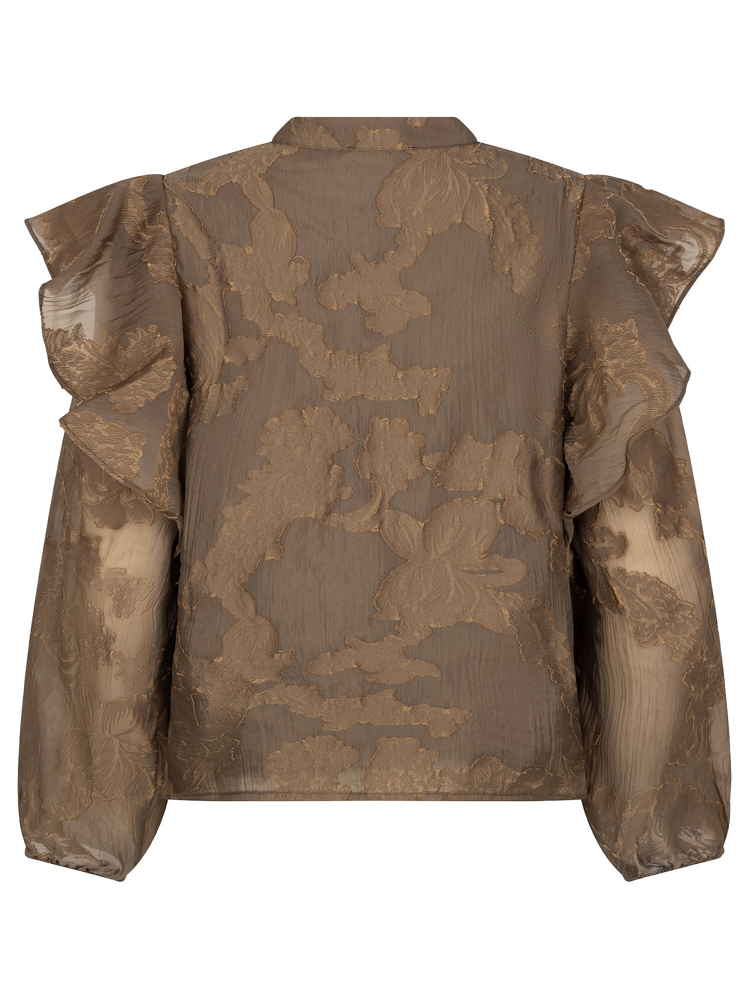 Blouse Gina | Coffee Brown - Afbeelding 2