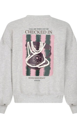 Alternative view of Sweater Checked In| Grey