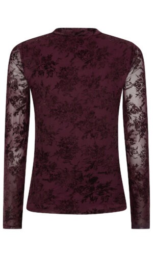 Alternative view of Top Anouk | Burgundy